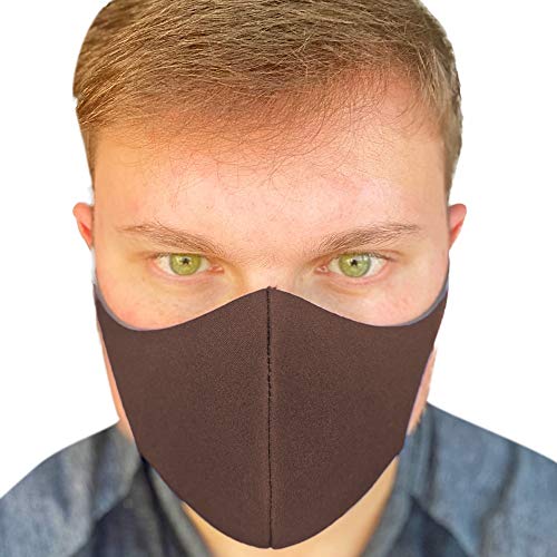 Máscara De Proteção Lavável Ninja Masculino(G) Marrom