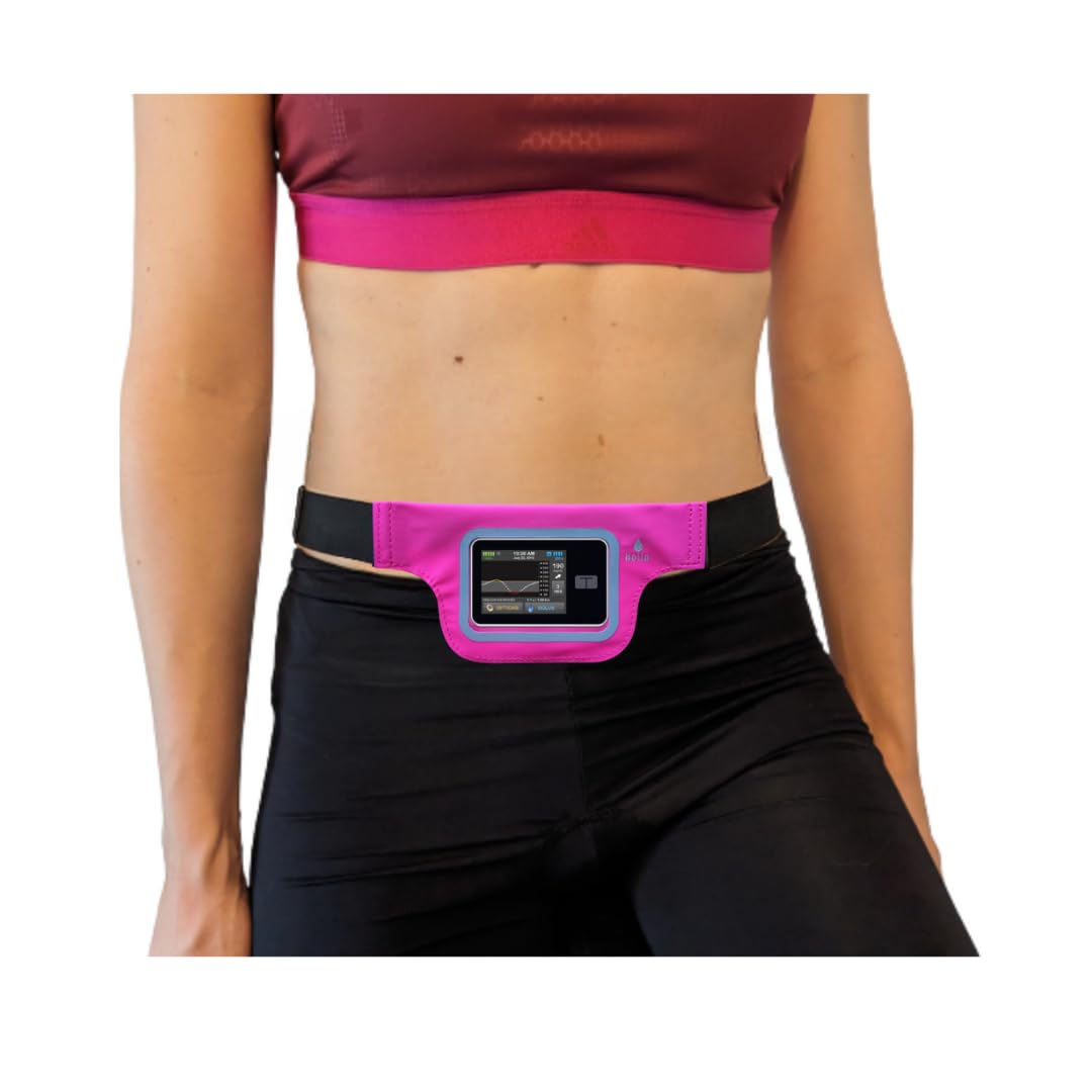 Generico Riñonera para microinfusor invisible 2 con ventana, Rosa, Talla única, Super Slim