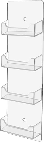 Miniatura 132 de Marketing Holders Tarjetero colgante de acrílico transparente con múltiples bolsillos para tarjetas de 3.5 x 2 pulgadas en médicos, contabilidad
