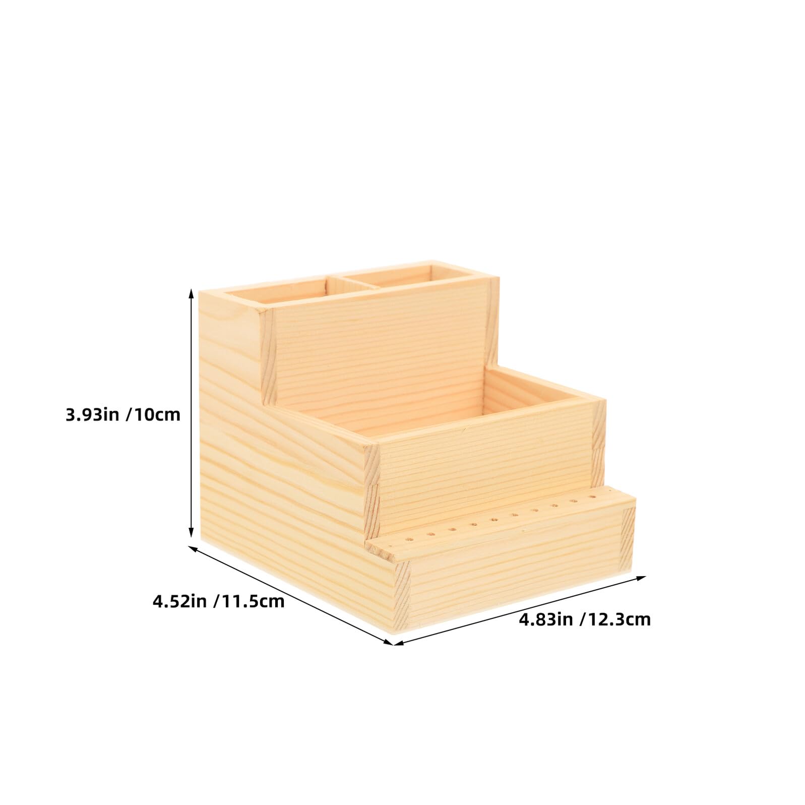 PLAFOPE 2pezzi Organizzatore per Strumenti per Unghie Legno Porta Trapano per Unghie per Manicure Supporto per Espositori per Custodia Portautensili