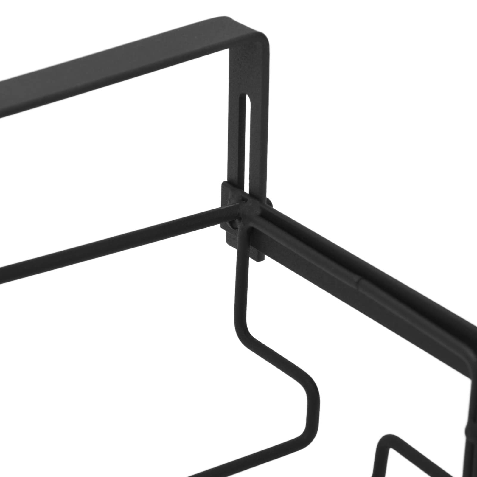 Wakects Porta Bicchieri Sospeso Portabicchieri da Parete in Metallo con 3 Binari Supporto per Calice Salvaspazio per Bar Armadietto Design Moderno 35 X 22,5 Cm