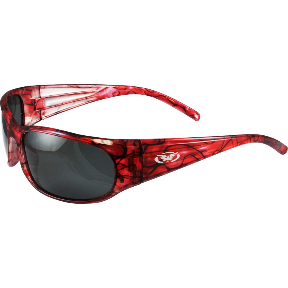 Global VisionBlueWater Polarized Bahama Mama Sunglasses Pink Designed Frames Smoke Lenses by Global Vision