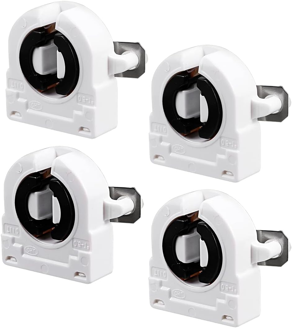 PATIKIL T8 Fluorescent Lamp Holder 4 Pack G13 Base (Not Derived) for LED Fluorescent Tube