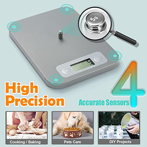 Smart Food Scale for Calorie Counting, Digital Food Scale with Nutritional Calculator, Bluetooth Food Weight Scale for Weight Loss, Diabetics, Macro, Diet, Baking 3g-5kg, 0.1oz