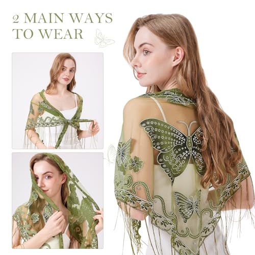 Summer Lace Shawl Wraps For Women Evening Dresses Black Pashmina Chiffon Scarf3