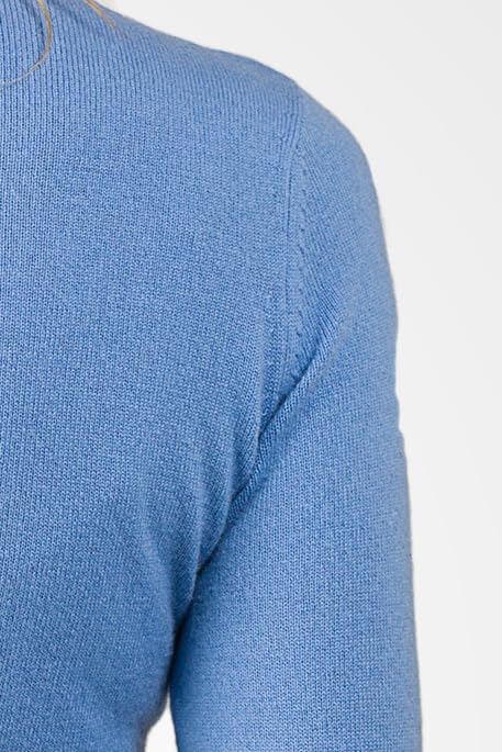 Image of JENNIE LIU Women's 100% Pure Cashmere Long Sleeve Pullover V Neck Sweater