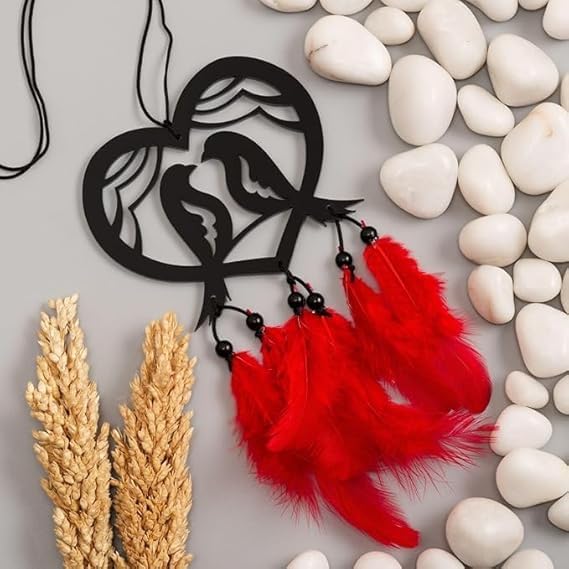 Venja Love Birds Car Hanging, Dream Catcher, Mirror Hanging Accessories Interior, Decoration Accessories-image-28