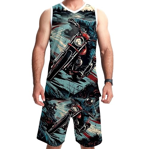 Costume de basket-ball avec poches tenue de sport équipe ample taille 5XL
