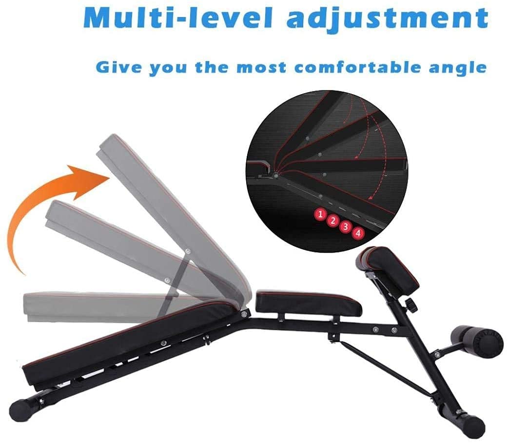 OTQEFTN Dumbbell Bench Professional Weight Bench for, Adjustable Workout Bench Press, Exercise Abdominal Waist Extension Stool, Incline Decline Utility Fitness Bench for Strength Training