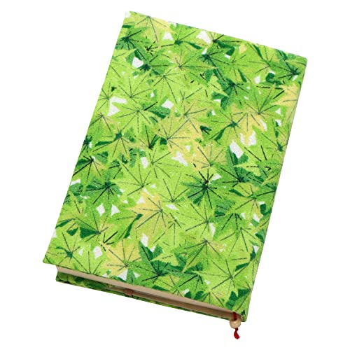 小紋工房 ブックカバー 紅葉(緑) 文庫本 A6 二越ちりめん 京都 和KOMONO 江戸小紋 0810