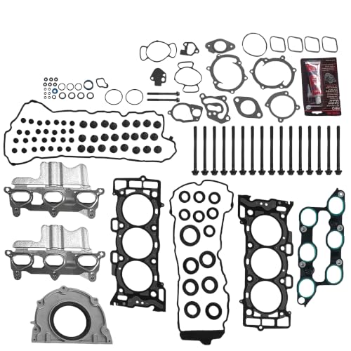Image of Partsflow Full Gasket Set Head Bolts HS26376PT-5, CS26376-1, ES72274 | Compatible With Buick Enclave GMC Chevrolet SATURN 3.6L 2009-2016