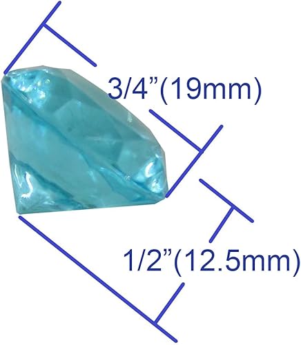 Miniatura 8 de WELMATCH Royal - Jarrón de acrílico con diamantes de 1 libra, 240 piezas de 34 pulgadas, para bodas, fiestas, eventos, banquetes, decoración de