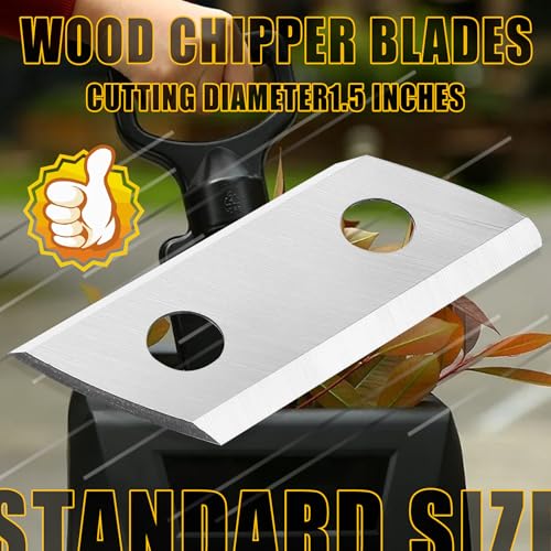 LUFECHO 2Pcs Wood Chipper Blades Garden Shredder Knives Replacement, Compatible with Sun Joe CJ601E, CJ602E, Earthwise GS70015-1 Pair of Durable Cutting Knives