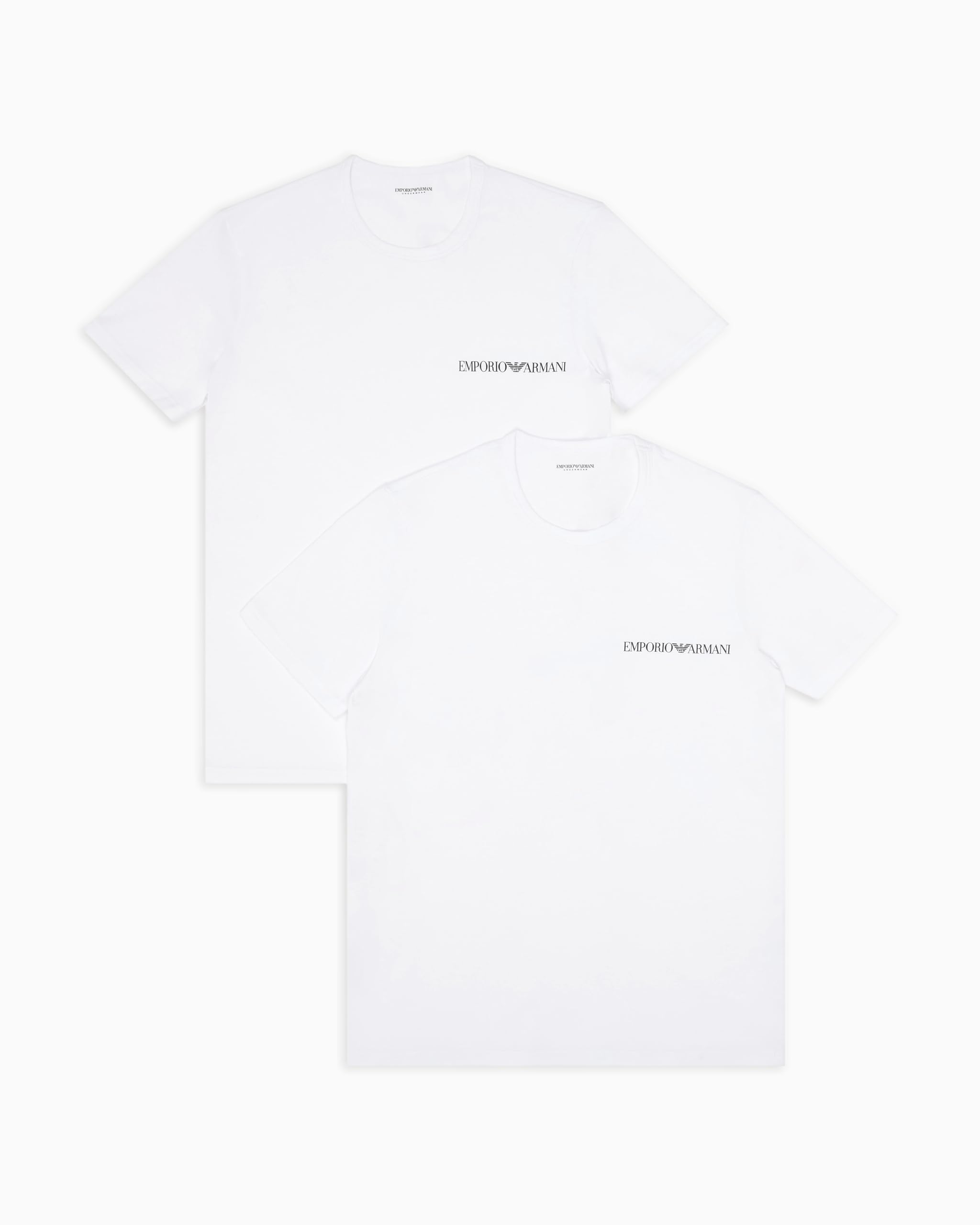 Emporio Armani MAN CORE Logoband 2-Pack Crew Neck T-Shirt White XL