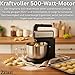 Handmixer mit Rührschüssel 500W – Elektrischer Handrührer mit 3,5 L Edelstahl-Schüssel Knetmaschine automatischer Rotation, 5 Stufen, Turbo 2x Rührhaken & Knethaken Küchenmixer Teigknetmaschine