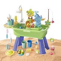 Table D'Eau 4-en-1 Pour Enfant – Pompe Et Eau Courante, Jeu De Cuisine, Dès 4 Ans
