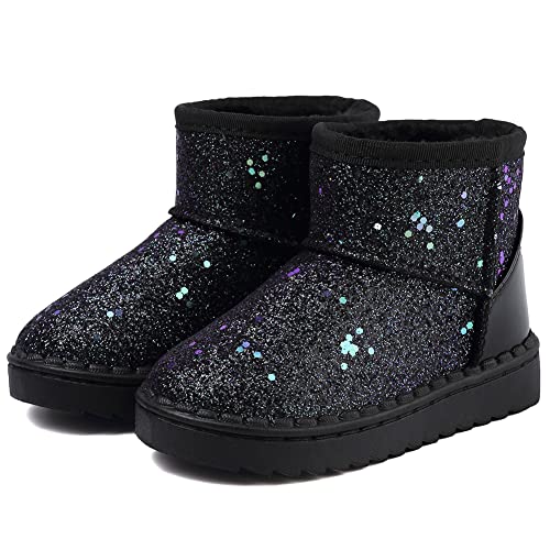Girls Boots, Bunny Kid Boots Warm Winter Sequin Waterpoof Outdoor Snow Boots (Toddler/Little Kids)