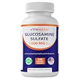 Vitamatic Glucosamine Sulfate Supplement, 1500mg, 120 Servings, 240 Capsules