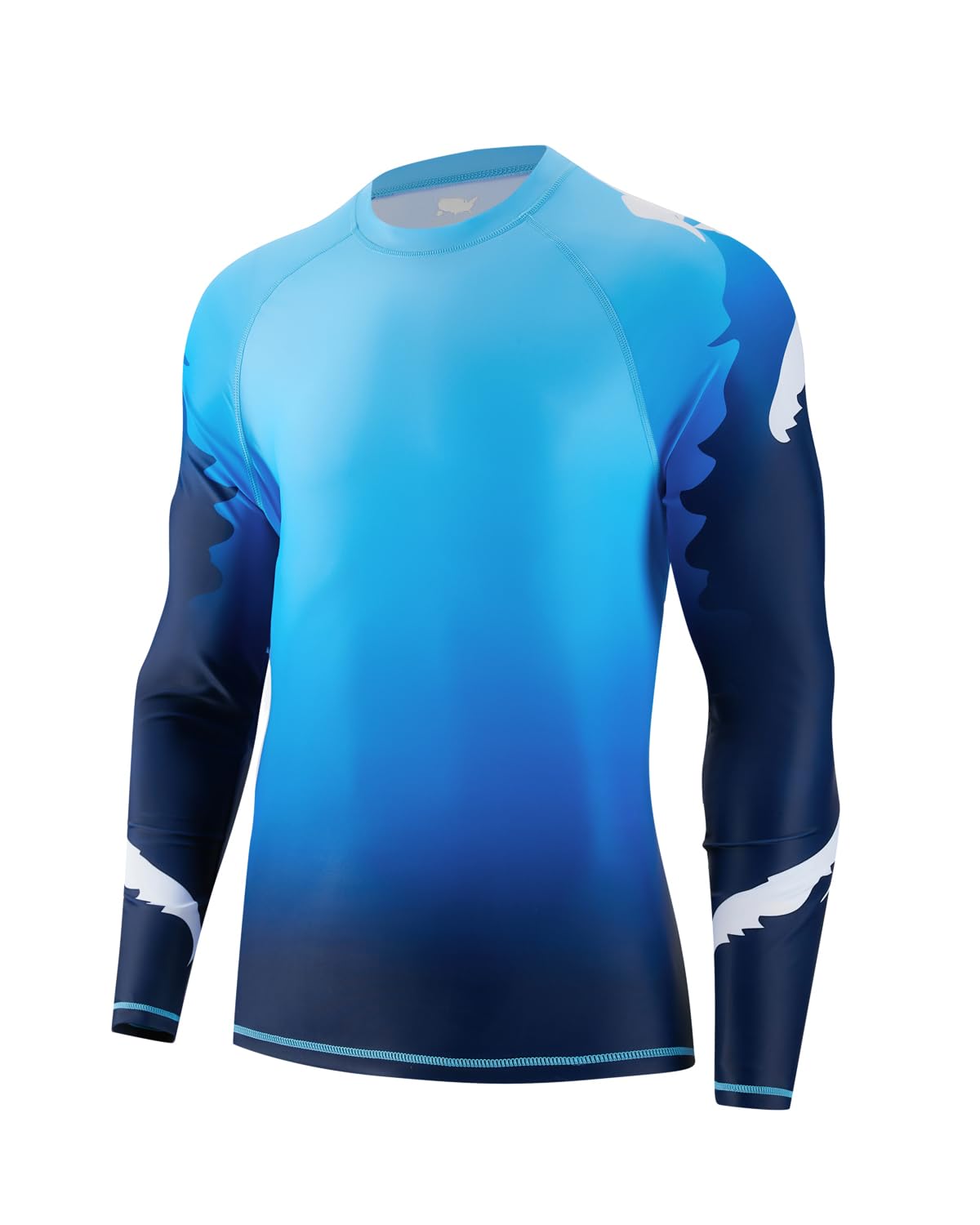 VAYAGER Herren Schwimmshirts UPF 50+ Rashguard Langarm Schnelltrocknendes T-Shirt Locker sitzendes Wasser Angeln UV-Schutzshirts
