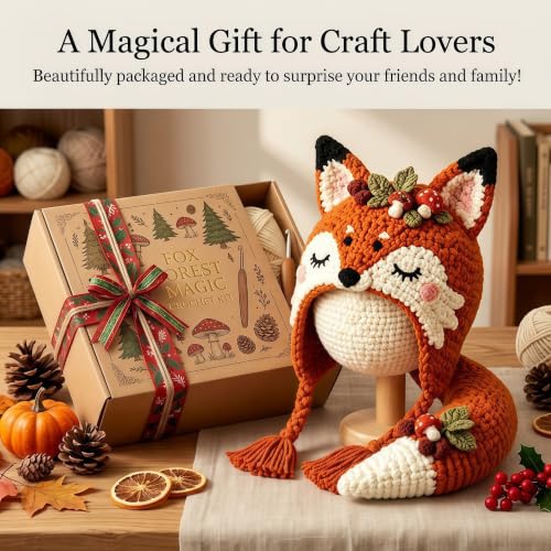 Fantasy Hood Hat DIY Crochet Kit Series (Fox)