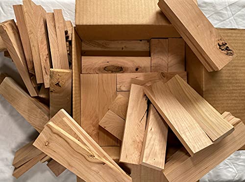 Box of Tiny Wood Board Pieces - All Cherry