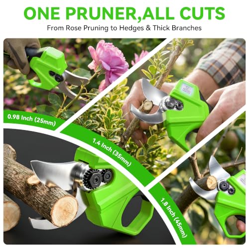 Image of BUYJOY 2-in-1 Electric Pruning Shears & 6 Inch Mini Chainsaw