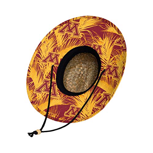 Image of FOCO Men's NCAA College Team Logo Floral Straw Sun Hat