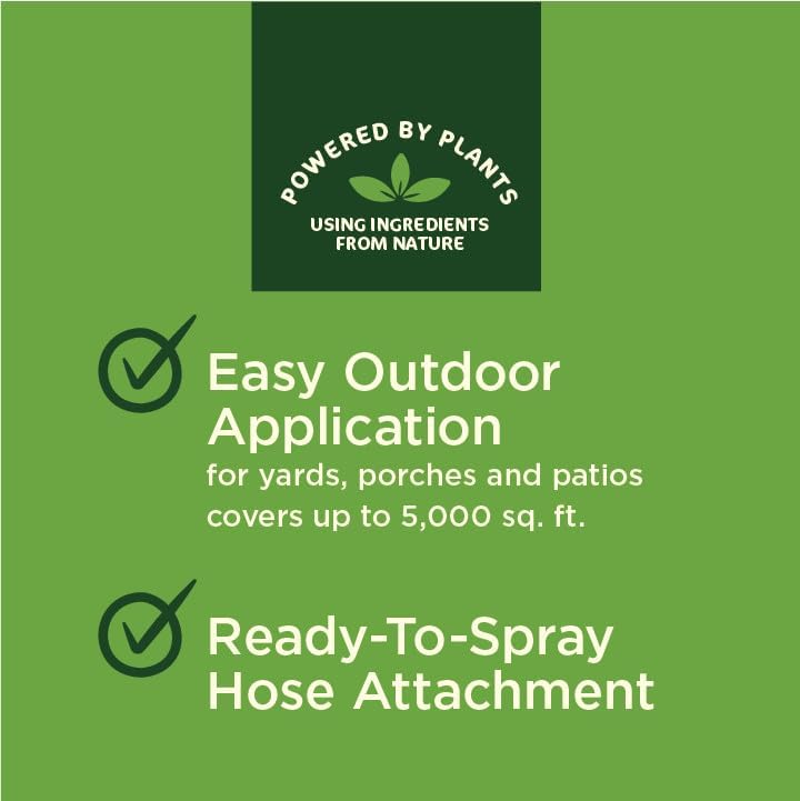 Miniatura 8 de Spray para patio y perrera para pulgas y garrapatas, alimentado por plantas, elimina pulgas, huevos de pulgas, larvas de pulgas, garrapatas y