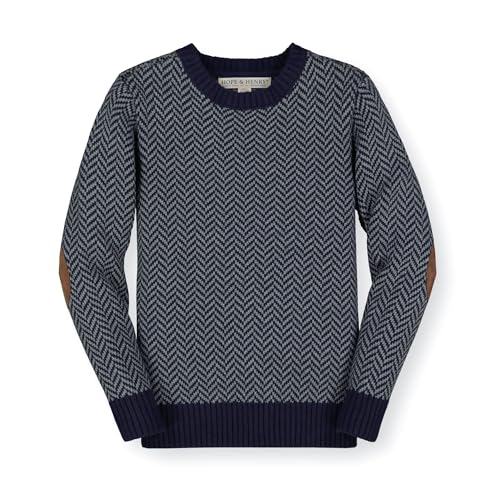 Image of Hope & Henry Boys' Long Sleeve Crew Neck Pullover Sweater