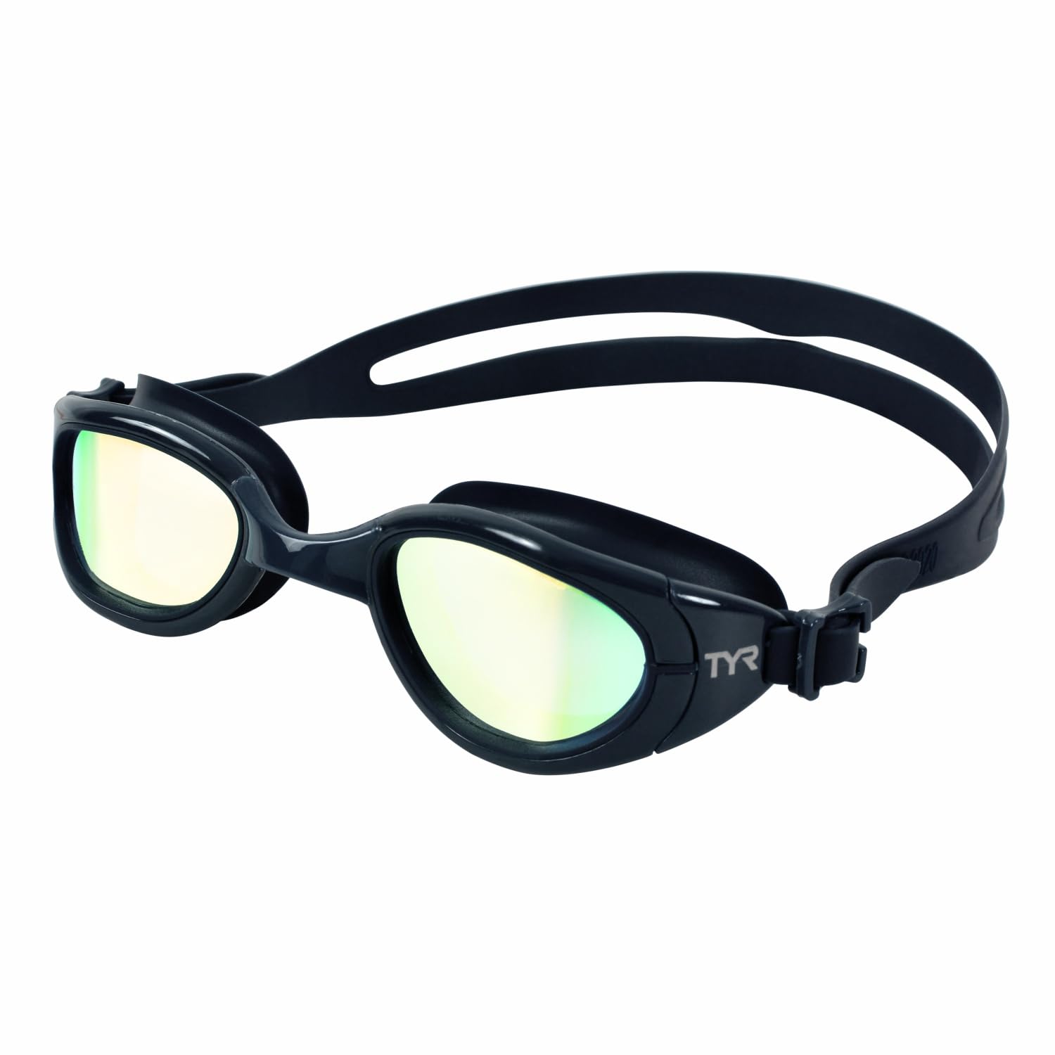 TYR Special Ops 2.0 Mirrored Swimming Goggles for Adults, Color-Gold/Navy