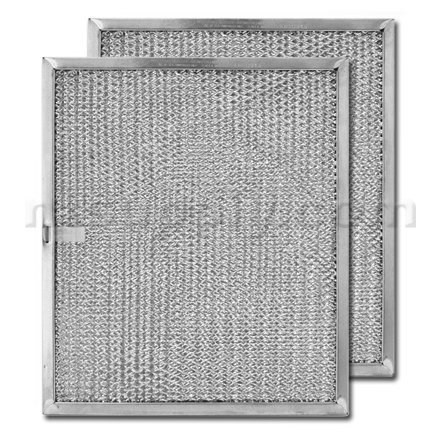 Aluminum Range Hood Filter - 9 7/8" X 11 11/16" X 3/8" (2 PACK) by All-Filters, Inc