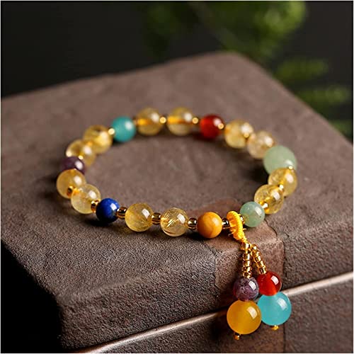 Bracelet en cristal de jade améthyste brute et agate : cadeau idéal