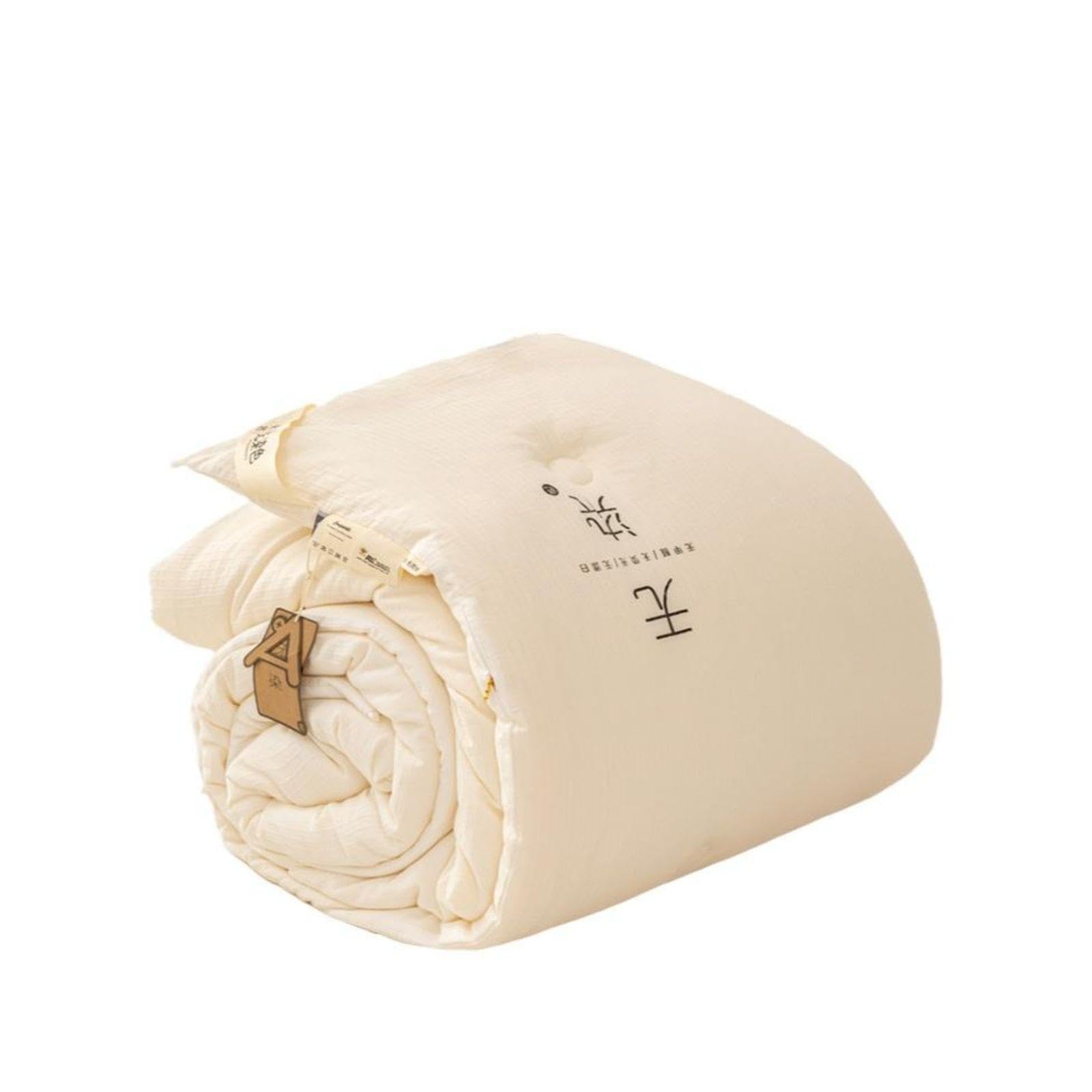 150x200cm Soy Fiber Comforter, All-Season, Antibacterial, Machine Washable Beige 200x230cm 1.4kg-picture-23
