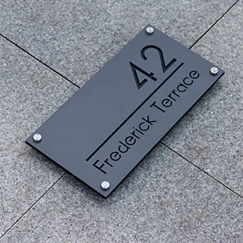 Aluminum Modern House Number For Outside, Address Number Plaque, Custom Address Sign,Personalized Sign #TOP6