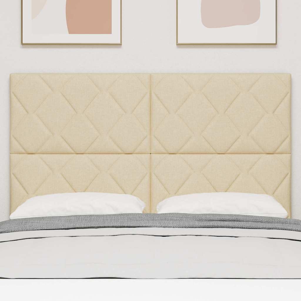 Cabecero crema 160 cm tela moderna Headboard con 2 alturas 118/128 cm pino marco madera maciza cabecero de cama duradero para dormitorio y dormitorio juvenil