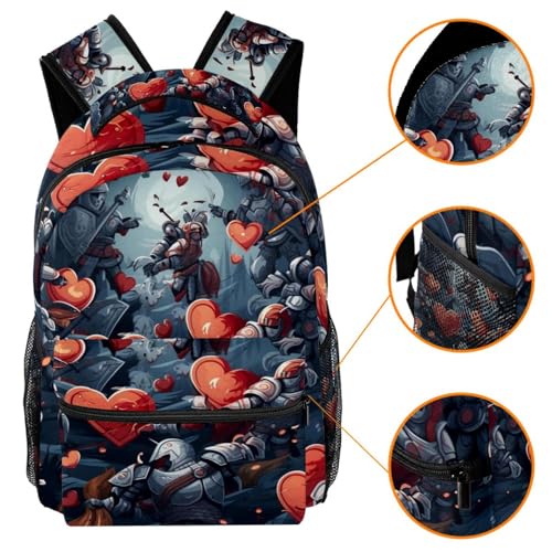 Sac à dos pour lycée et randonnée multicolore grand format 40cm