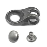 Fujiyuan 12 Sets Boots Eyelets Hook Buckle Shoelace Repair Hunting Hiking with Rivets for Rock Climbing Hardware Fittings DIY Fashion Boots Gunblack