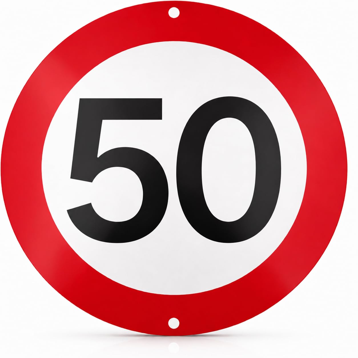 FloraVigo High Speed Road Signs 50KM/Hour Suitable for Birthday Party Decorations Made of 1mm Round Aluminium (Max Speed: 50KM)