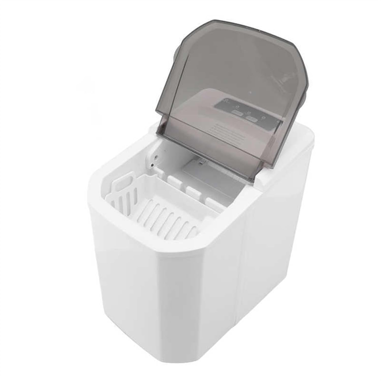 ABS Countertop Ice Maker,Full Automatic Edible 9 Ice Cubes in 8 Mins,Food Grade Durable Ice Cube Maker for Home Bar Office Party