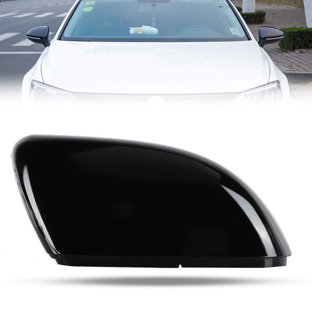 Alloggiamento specchietto auto, copertura guscio alloggiamento specchietto destro auto nero compatibile con GOLF 6 2009-2012