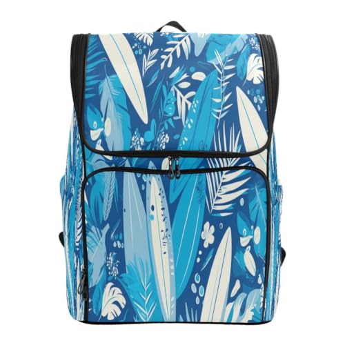 Sac à dos étudiant plume bleue grand volume pour collège et lycée