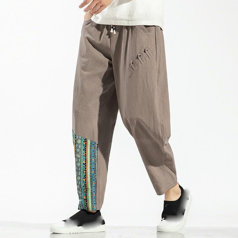 Pantalon chinois style patchwork unique pour un look original - 2