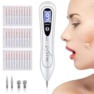 Birthmark Removal Warts Removal, BUDDYGO Skin Tag Mole Removal Pen met LCD 9 niveau-intensiteit voor gezicht en lichaam…