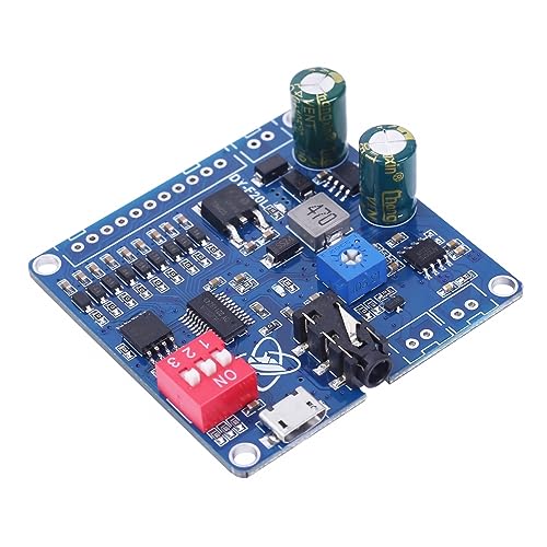 Voice MP3 Player Module, DY-F20L DC 12V/24V 20W Mono Sprachwiedergabemodul 9CH Musikleistung Digitalverstärker 32Mbit Flash MP3 WAV UART Controller für
