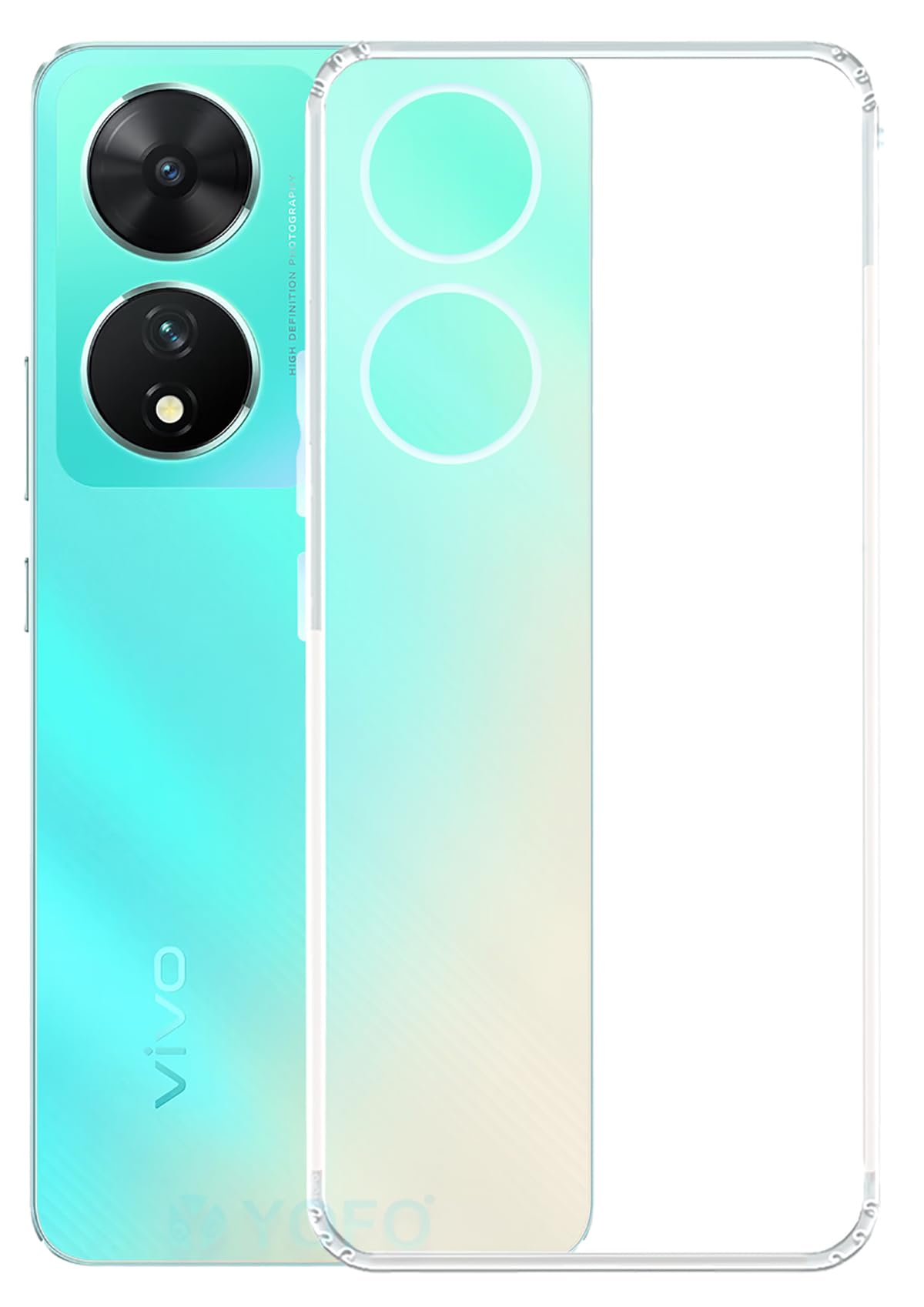 YOFO Back Cover for Vivo T2 (5G) (Silicone|Transparent|Camera Protection) (B0C7N1F6F2) Amazon Price History, Amazon Price Tracker