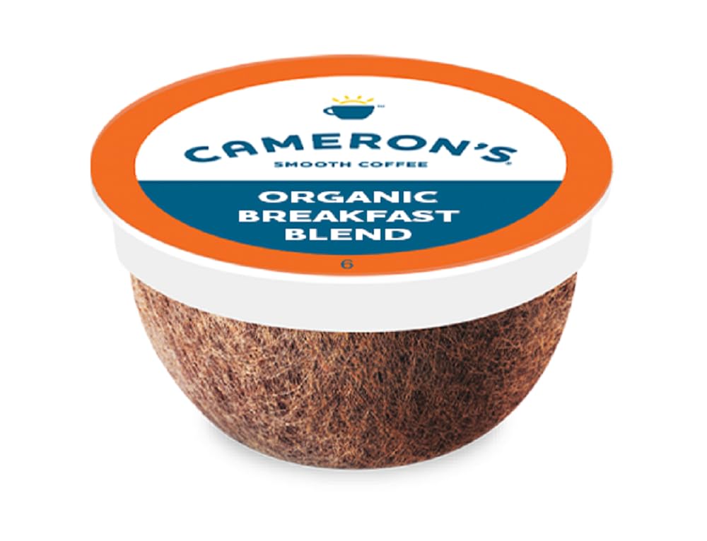 Cameron's Coffee Organic Breakfast Blend Single Serve Pods, 12 Count, 4.33 Ounce (Pack of 6)