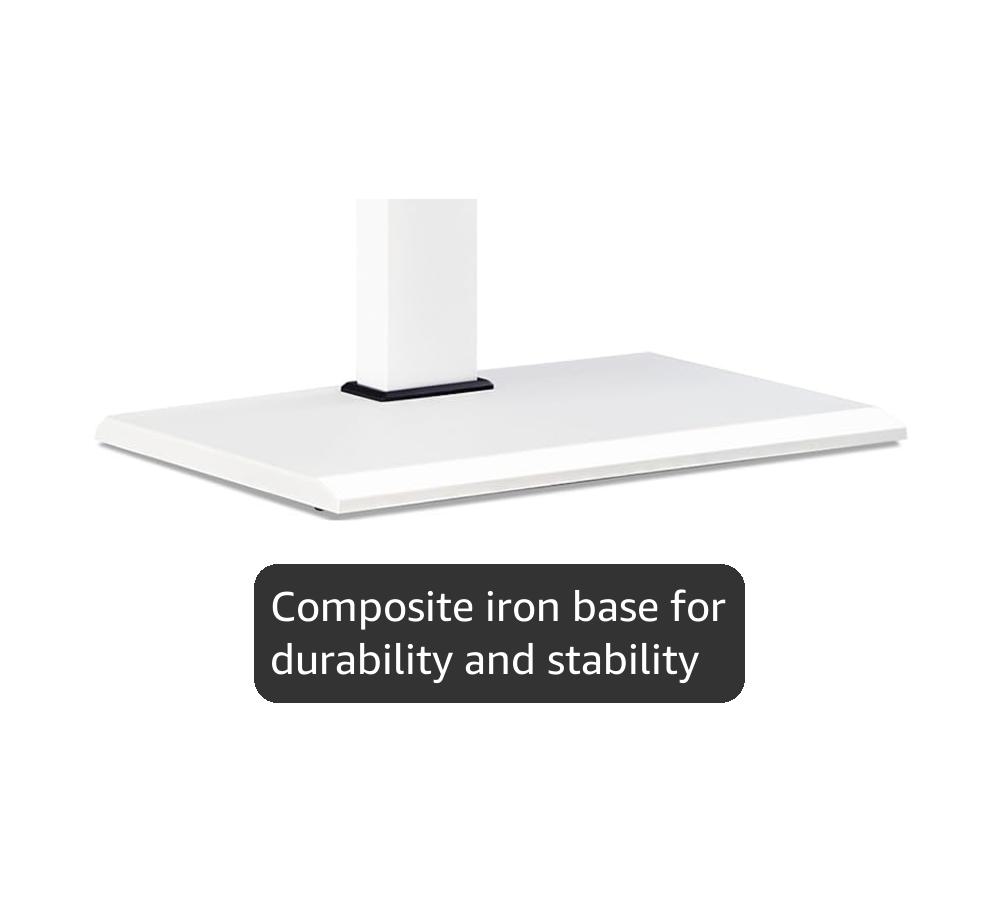 FITUEYES Iron Base Floor TV Stand with 60 Degree Swivel Universal Stand for 32-65 inch TVs up to 88lbs with Height Adjustable Mount and Wire Management