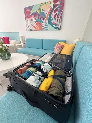 Ricardo Beverly Hills Avalon Softside Carry-On Luggage Made with Sustainable 100% Recycled PET (rPET), Lightweight, Eco-Friendly Travel, Expandable, Dual Spinner Wheels, Juniper Green, 20-inch2