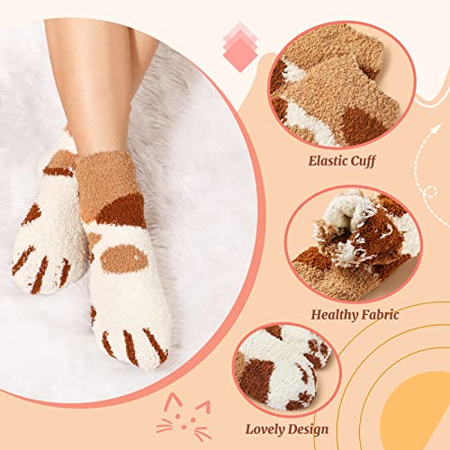 Image of Trifabricy Fuzzy Socks for Women, Fuzzy Socks Warm Sleeping Sock for Women, Women's Winter Super Soft Cozy Slipper Sock