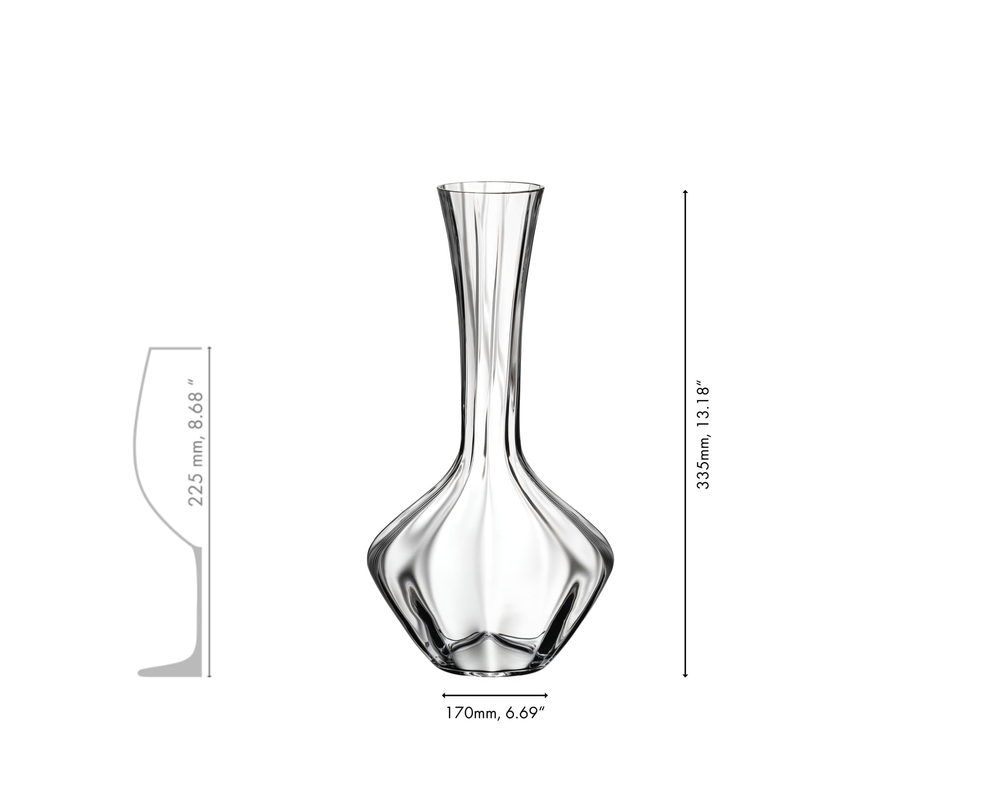 RIEDEL Manufaktur Vitis Exquisit Decantador - Paquete individual, jarra, cristal, lavado a mano, perlas de limpieza recomendadas - 2025/02